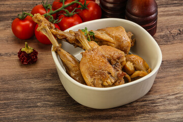 Rabbit stew in spicy sauce