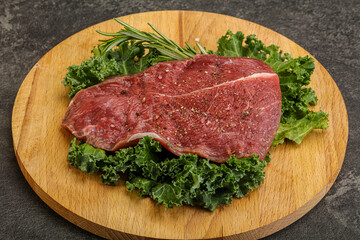 Raw beef steak for grill