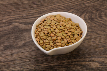 Vegan cuisine - Dry lentil heap