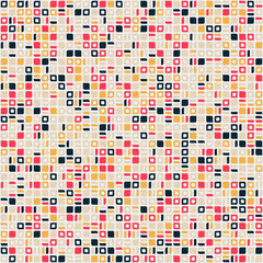 Fototapeta premium Abstract Geometric Pattern generative computational art illustration