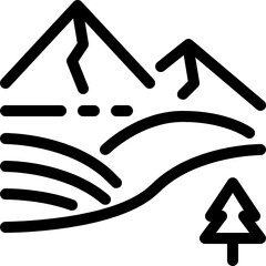 landscape outline icon