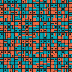 Fototapeta premium Abstract Geometric Pattern generative computational art illustration