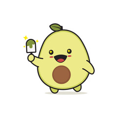 cute avocado characters