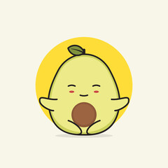 cute avocado characters