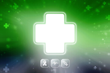 2D illustration medical structure background