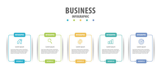 Obraz premium Vector info graphic design with four options or steps. Premium Vector