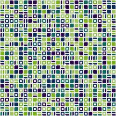 Fototapeta premium Abstract Geometric Pattern generative computational art illustration