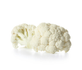 Cauliflower cabbage on white background