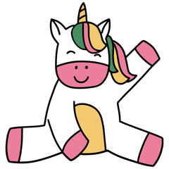 Cute Magic Unicorn vactor for web, wedsite, application, presentation, Graphics design, branding, etc.