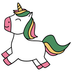Cute Magic Unicorn vactor for web, wedsite, application, presentation, Graphics design, branding, etc.