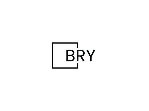 BRY Letter Initial Logo Design Vector Illustration