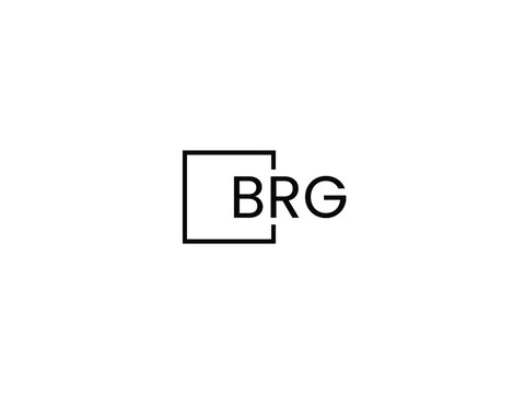 BRG Letter Initial Logo Design Vector Illustration