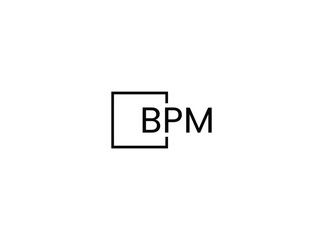 BPM Letter Initial Logo Design Vector Illustration