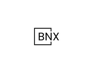 BNX Letter Initial Logo Design Vector Illustration