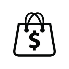 Shopping icon vector graphic illustration