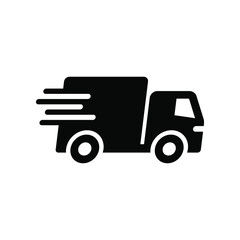Quick delivery icon vector graphic illustration