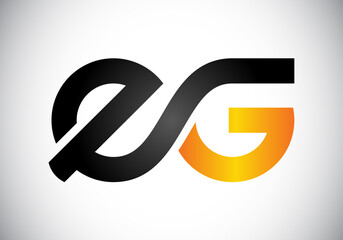 Initial E G Letter Logo With Creative Modern Business Typography Vector Template. Creative Abstract  Monogram Letter E G