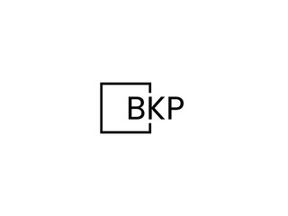 BKP letter initial logo design vector illustration