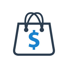 Shopping icon vector graphic illustration