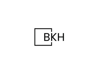 BKH letter initial logo design vector illustration