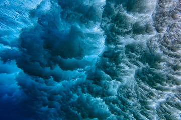 Underwater shot of ocean wave, Indian Ocean