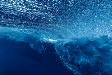 Underwater shot of ocean wave, Indian Ocean © truphotovideo