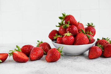 Fresh ripe delicious strawberries