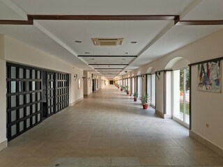 corridor in the hotel