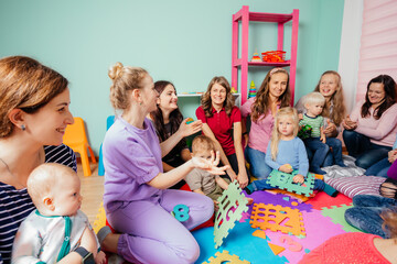 Mothers gathered to communicate and support each other