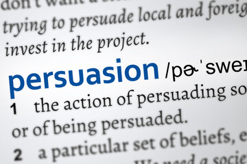 persuasion definition of the word
