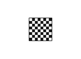 Empty chess board icon flat.  Vector illustration for graphic design, Web, UI, app.