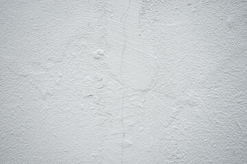 Crackconcrete or cement wall paint with white color background