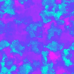 Obraz na płótnie Canvas Blue, lilac, pink paint strokes, stains. Seamless pattern. Impressionistic wallpaper. Artistic background.