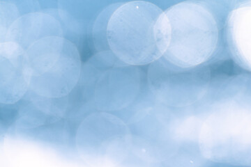 Blue bokeh abstract background