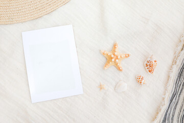 background of  Summer holiday Ready vacation relaxing on beach background for copy space