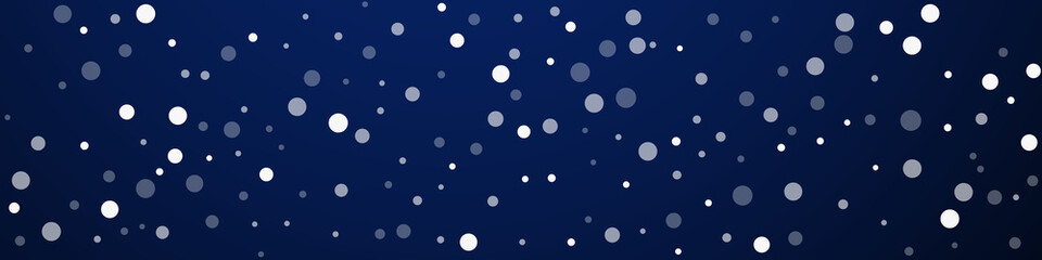 White dots Christmas background. Subtle flying sno