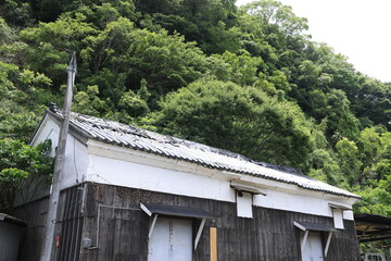 日本の岡山県玉野市八浜の美しい風景