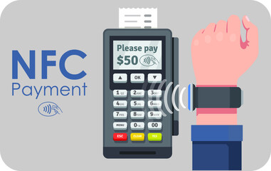 logo nfc payment smartwatch watch mobile