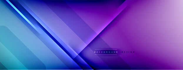 Abstract background. Shadow lines on bright shiny gradient background.