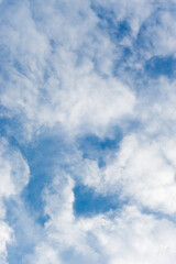 Sky. Blue sky. Cloud On a clear day. Sky Background. Daytime.