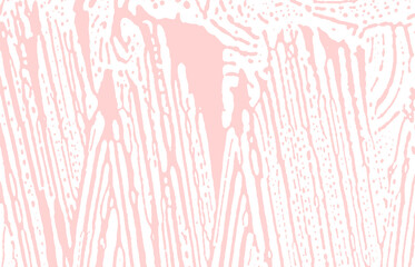 Grunge texture. Distress pink rough trace. Fair ba
