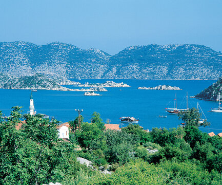 The beautuful View of the marina in Finike of Antalya. Finike is a great place to visit, to explore and to learn when they travel.
