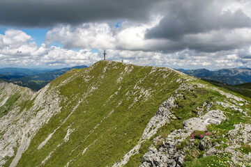 Summit Cross of Hohe Veitsch, Styria, Austria