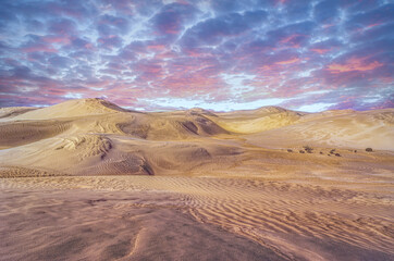 The Lancelin Sand Dunes in Western Australia.
