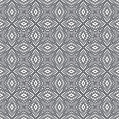 Exotic seamless pattern. Black symmetrical