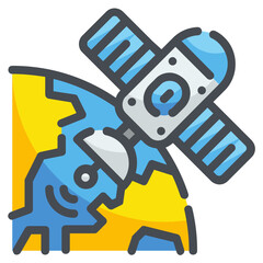 satellite line icon