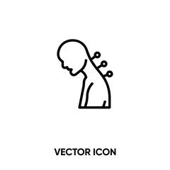 Fototapeta premium Acupuncture vector icon . Modern, simple flat vector illustration for website or mobile app.Alternative therapy symbol, logo illustration. Pixel perfect vector graphics