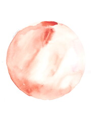 Terracotta Circle Watercolor