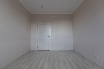 Modern white minimalist interior blank wall. Rooms in the apartment.