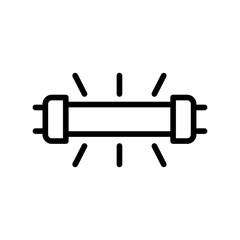 UV light disinfection line icon